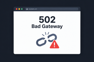 502 Bad Gateway Error Hero
