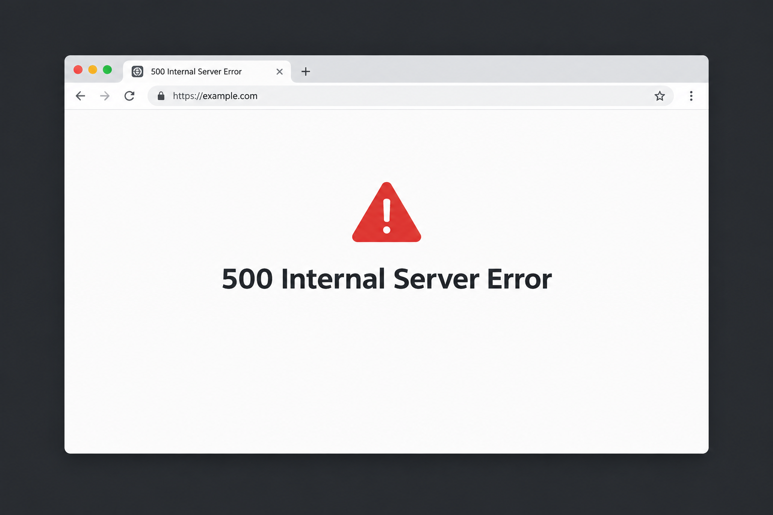 500 Internal Server Error Hero