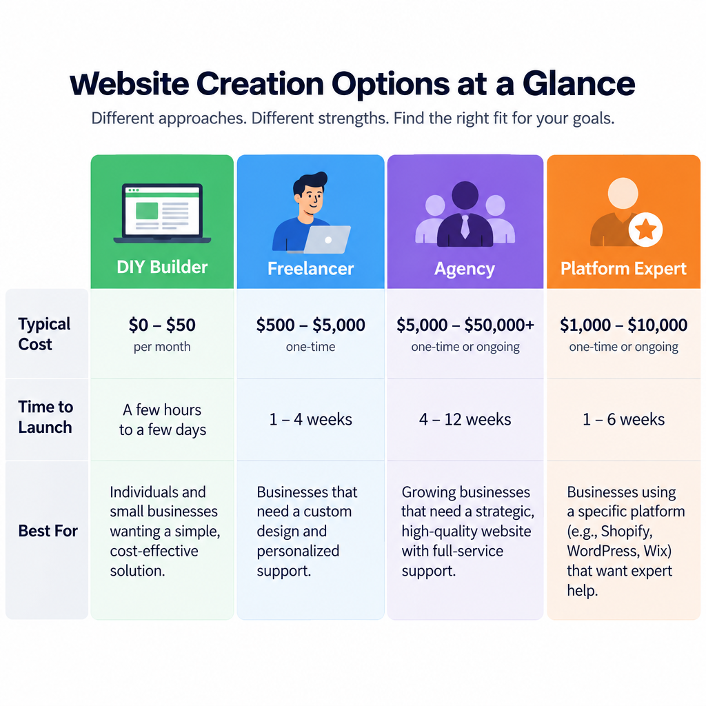 Hire Route Comparison Chart