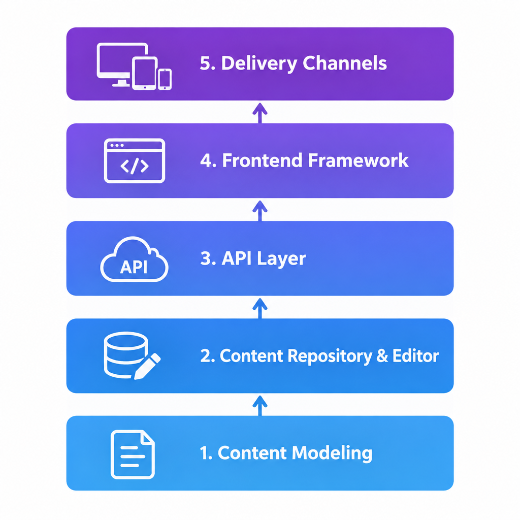 Headless CMS Five Layers